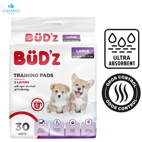 BuD'z - Disposable Large Training Puppy Pads