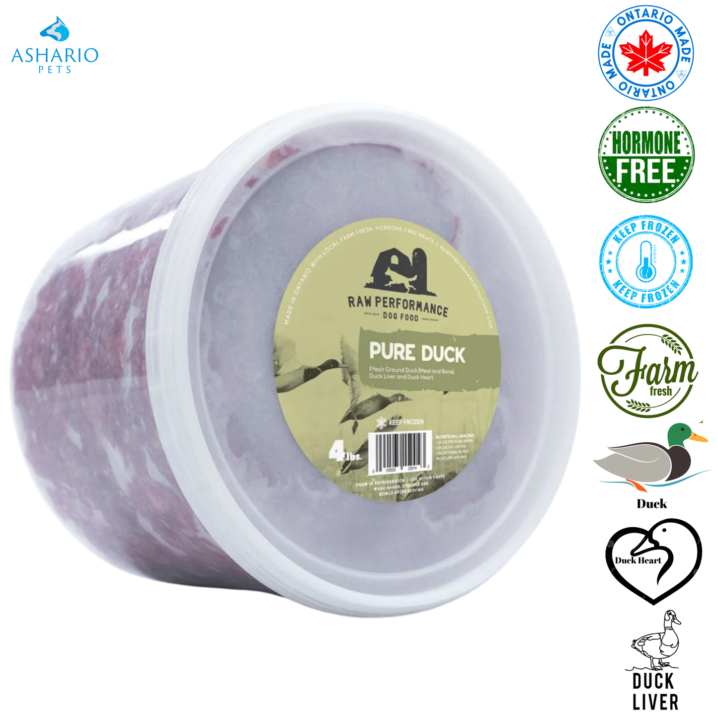 Raw Performance - Pure Duck Raw Dog Food