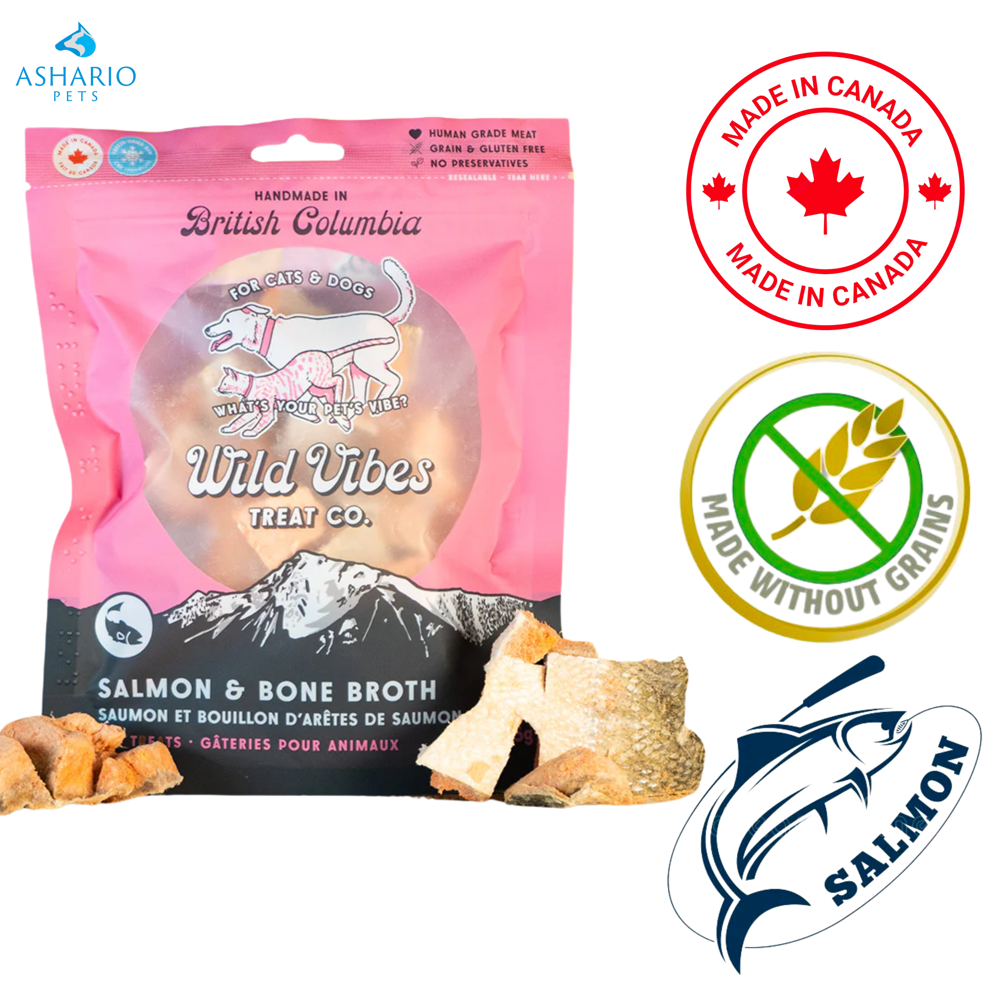 Wild Vibes - Salmon & Bone Broth Pet Treats — main