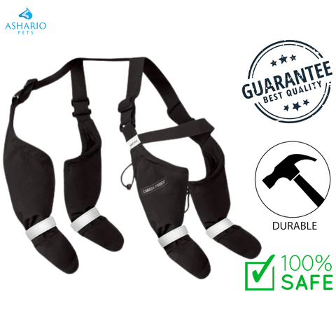 Canada Pooch - Dog Suspender Boots - Black