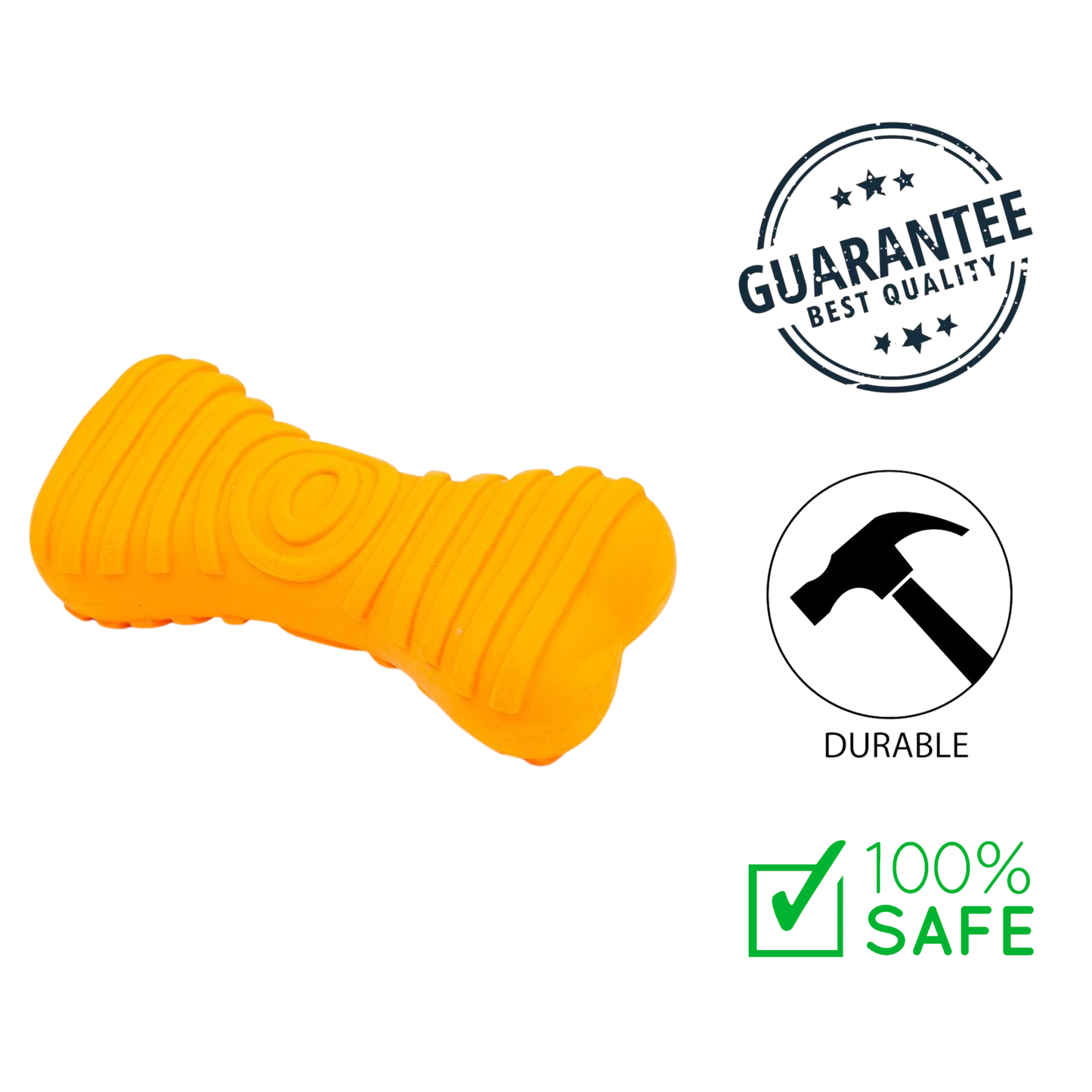 BuD'z - Latex Bone Squeaker Dog Toy