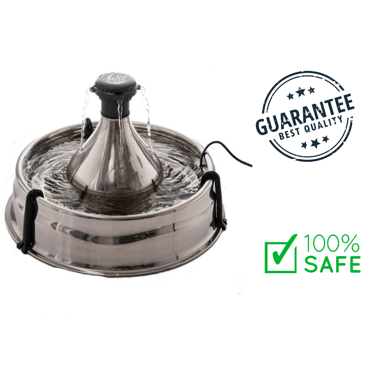 PetSafe - Stainless Steel 360 Fountain For Dog