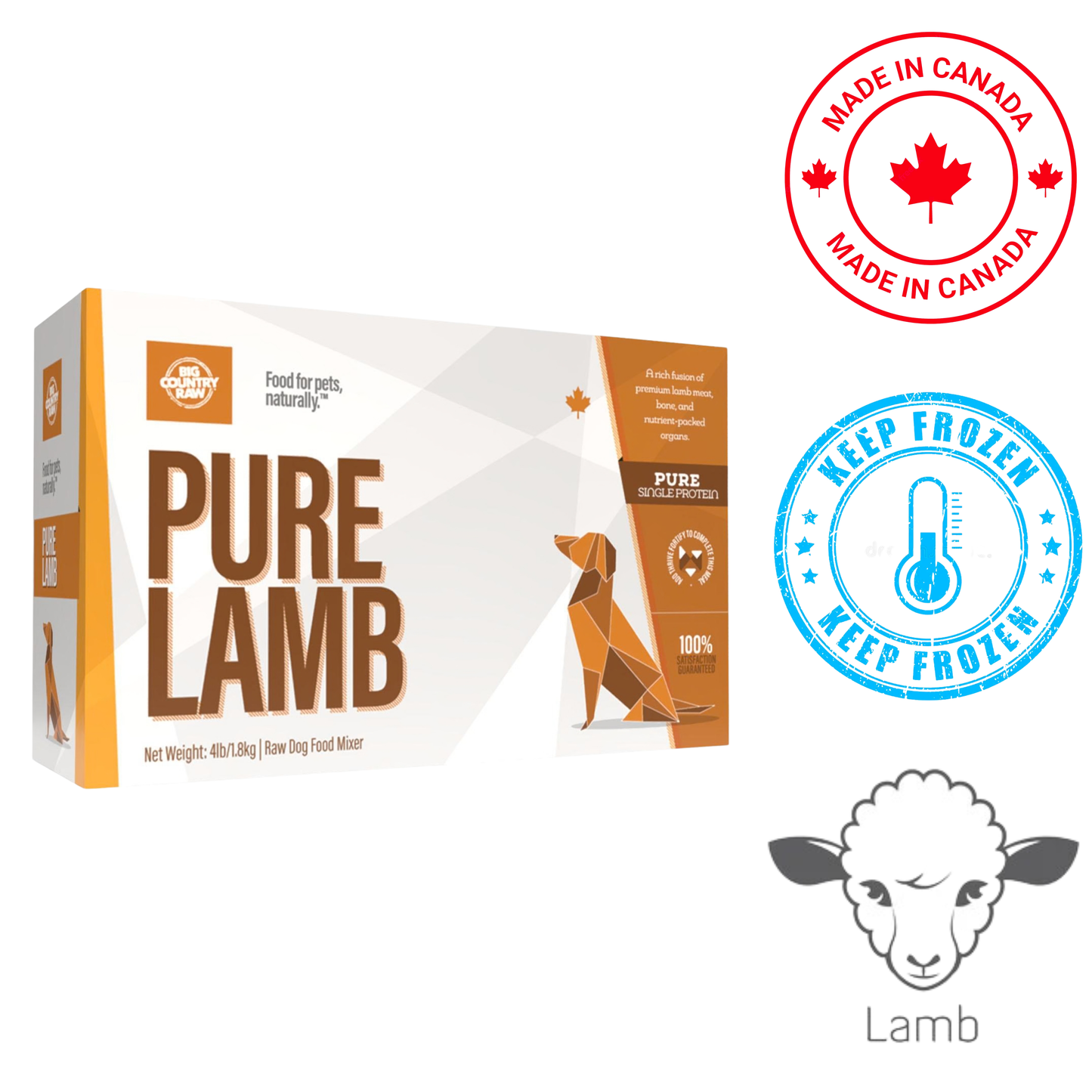 Big Country Raw - Pure Lamb Carton