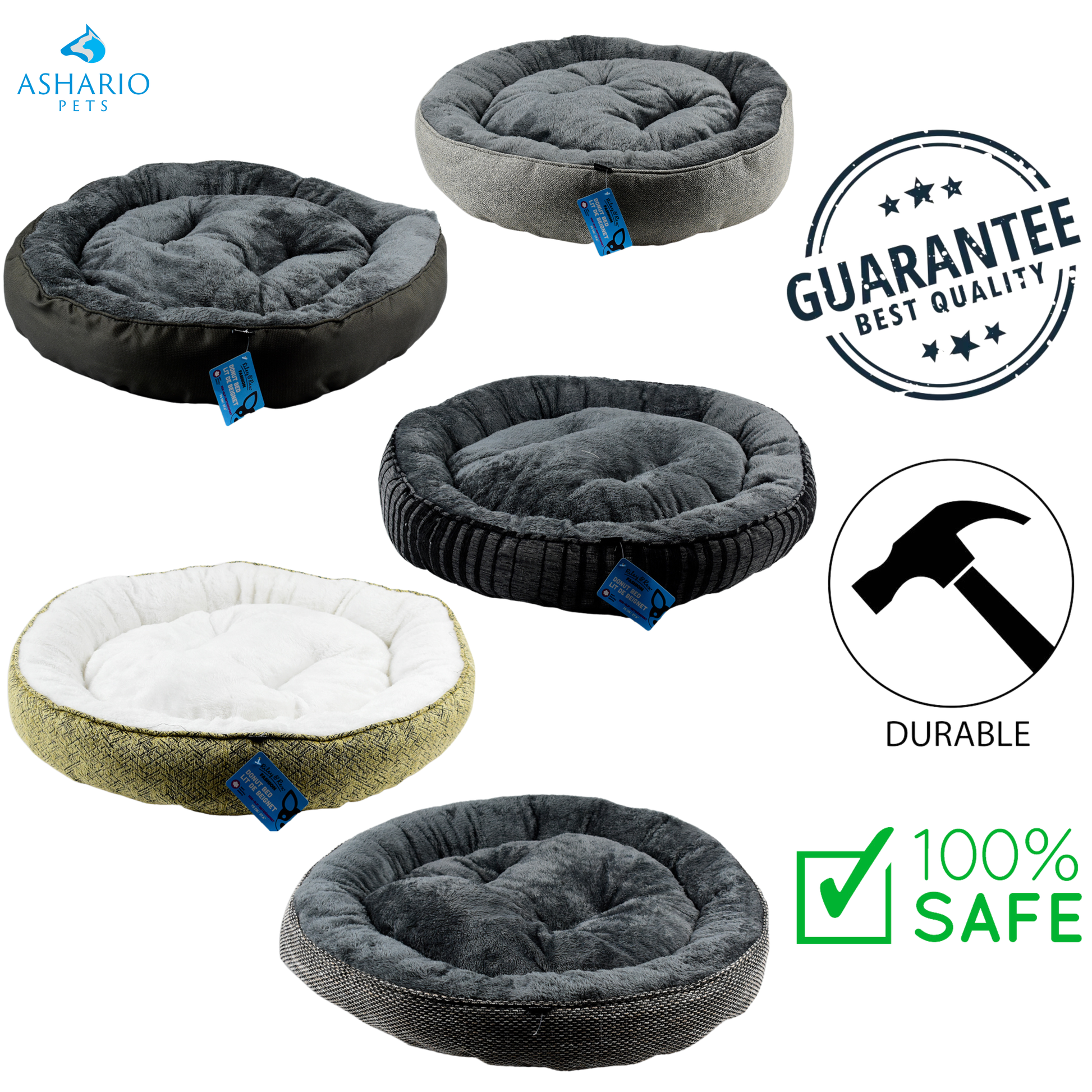 Riley & Rex - Non-Slip Donut Bed