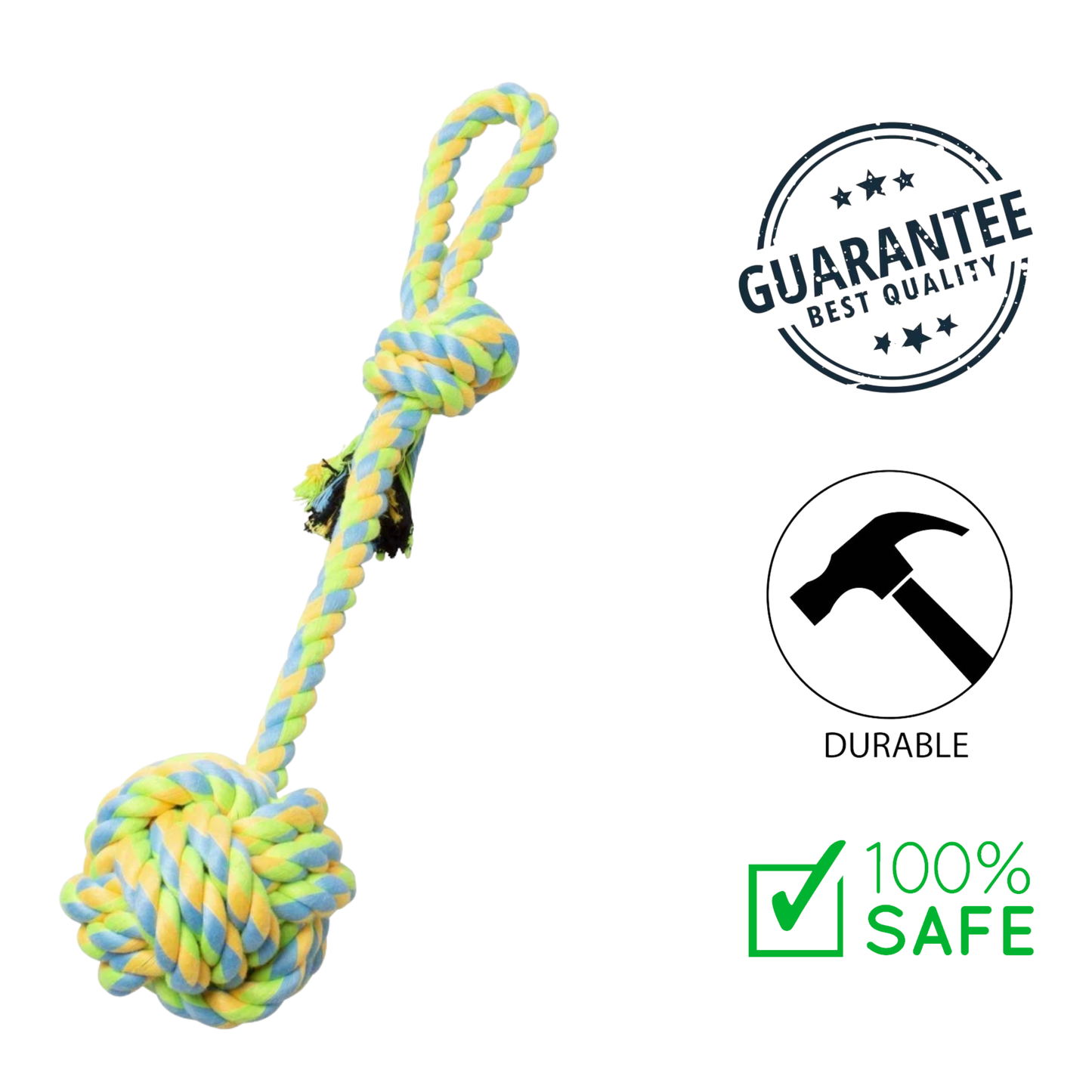 BuD'z - Monkey Fist With Stem And Loop Rope 15 In