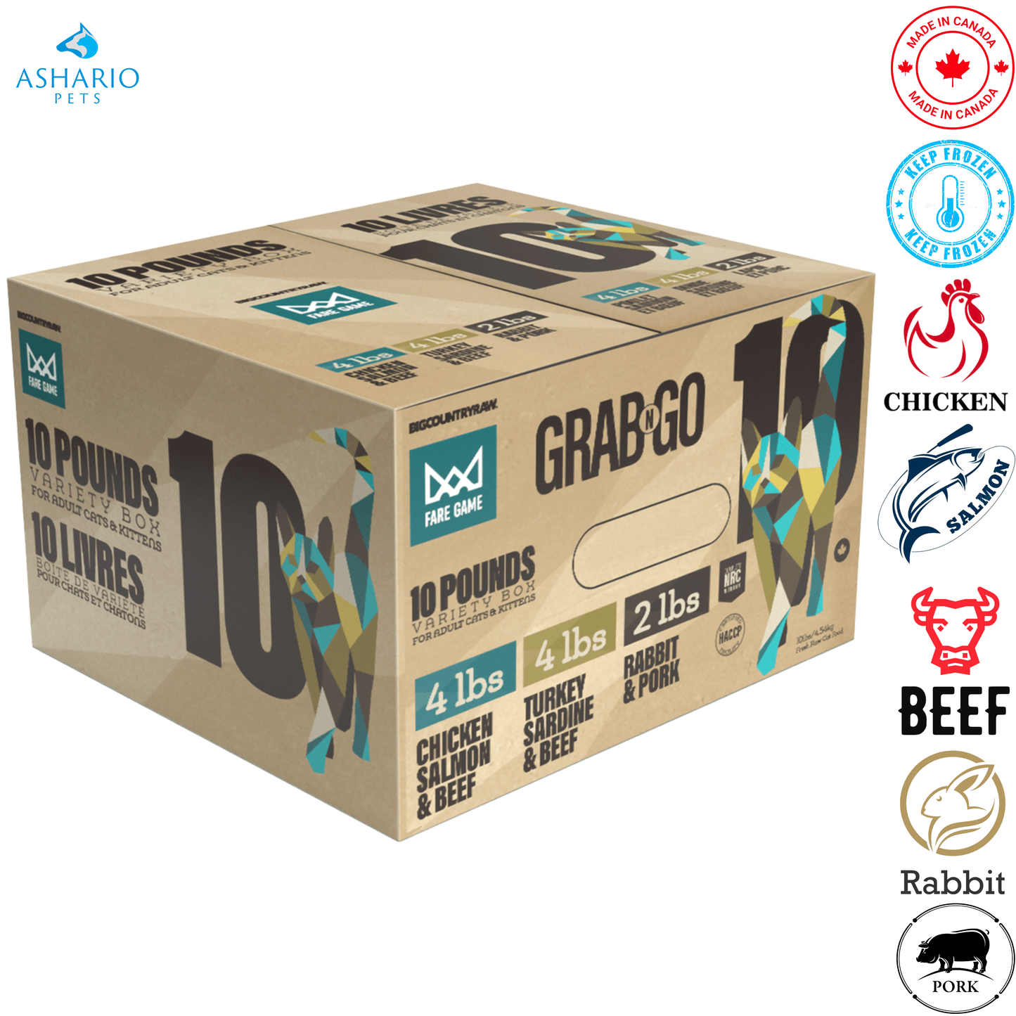 Big Country Raw - Grab N Go Fare Game Raw Cat Food — main