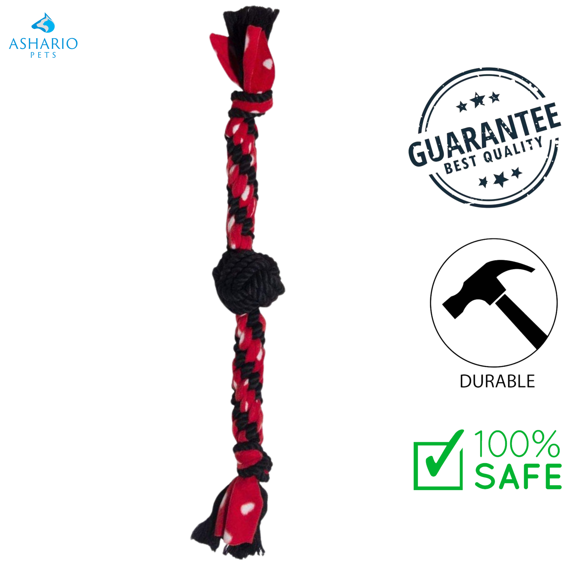 KONG - Signature Rope Dual Knot With Ball Dog Toy — main