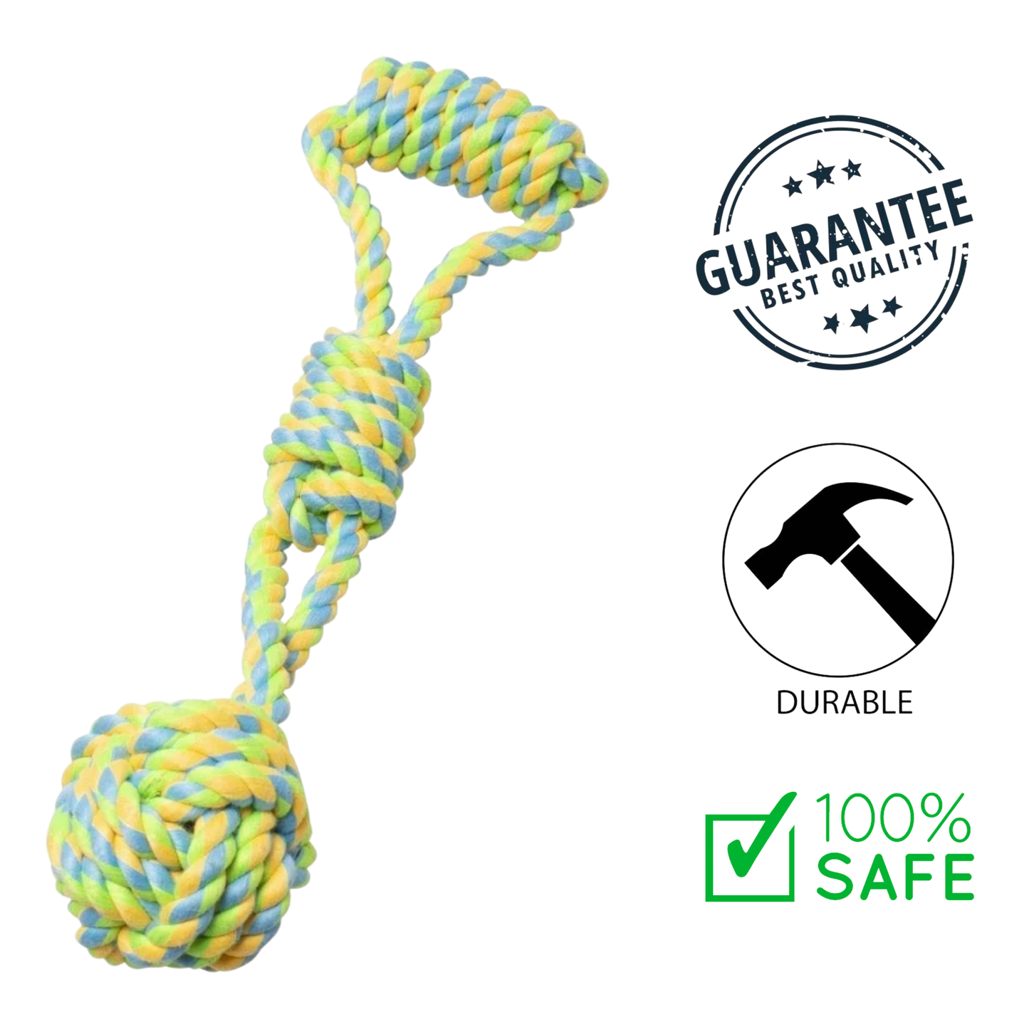 BuD'z - Monkey Fist With Handle Rope 13.5 In