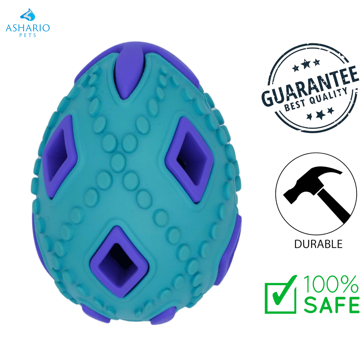 BuD'z - Rubber Astro Egg Dog Toy