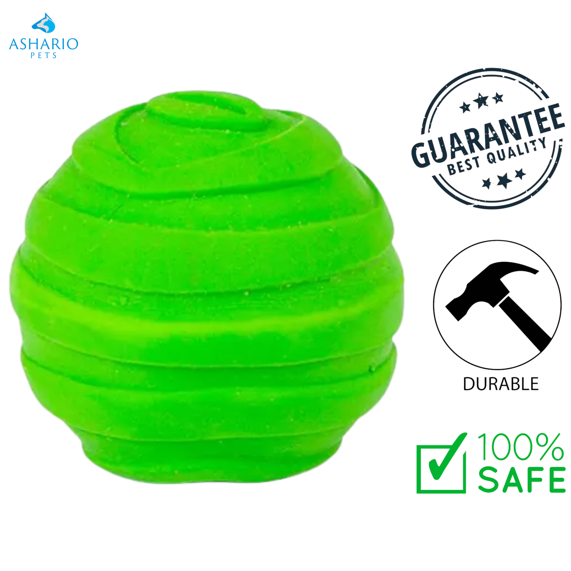 BuD'z - Latex Squeaker Ball Dog Toy - Small — view 2