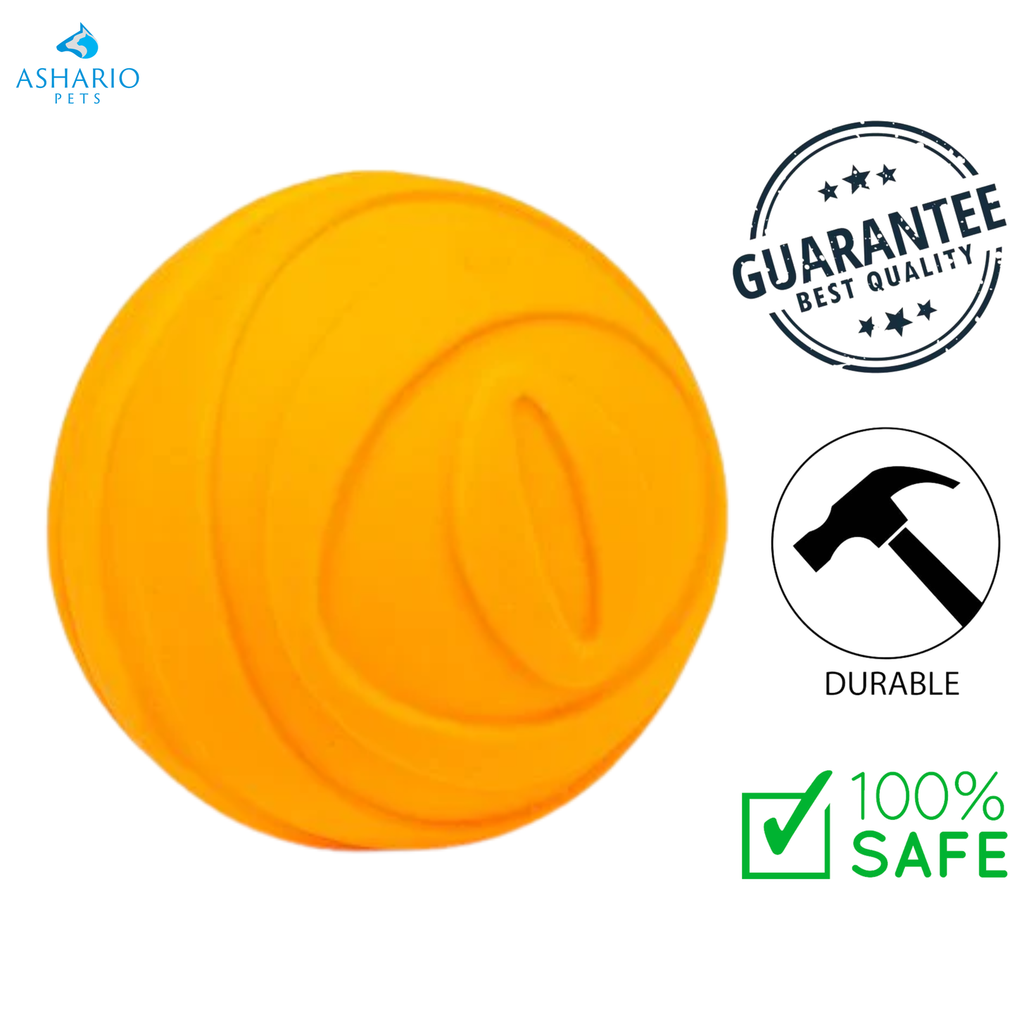 BuD'z - Latex Squeaker Ball Dog Toy - Medium — main