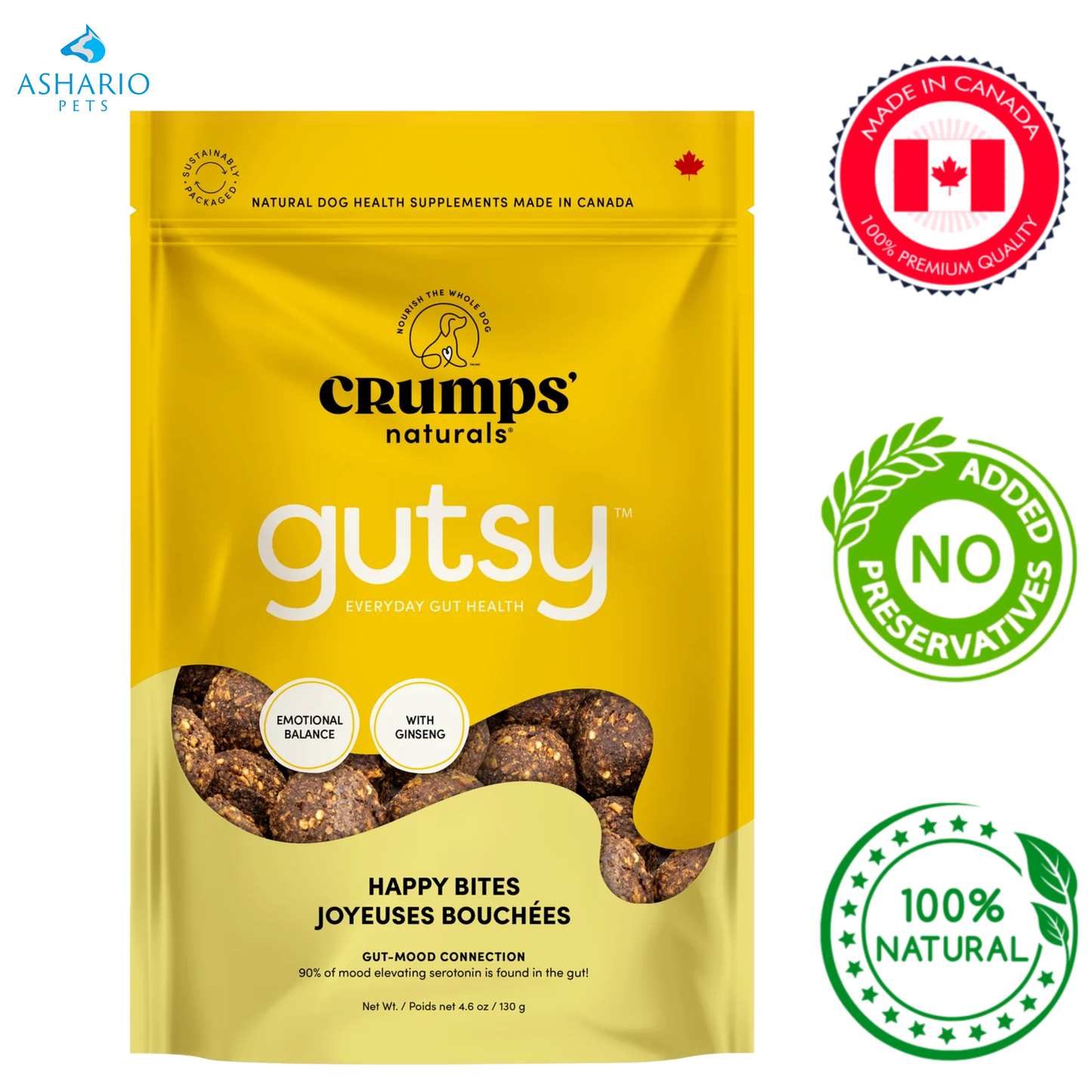 Crumps' Natural - Gutsy Happy Bites Dog Treats