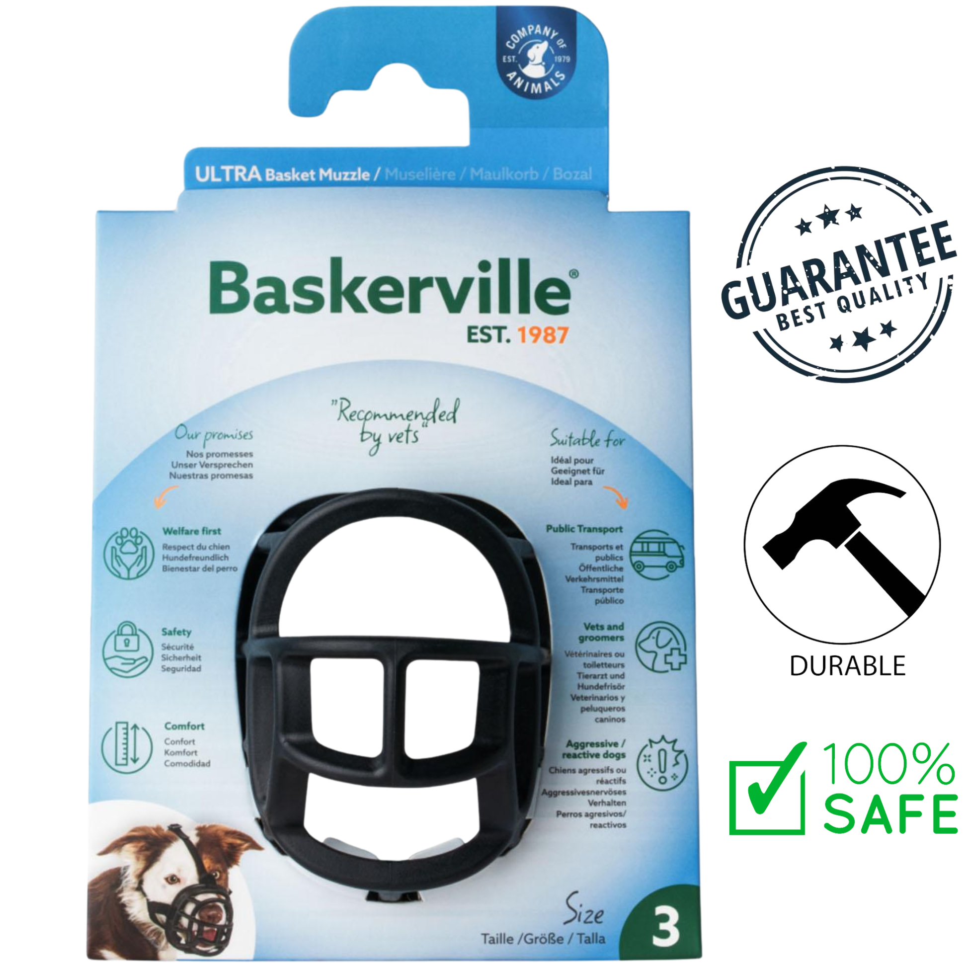 Company of Animals - Baskerville Ultra Dog Muzzle — view 3