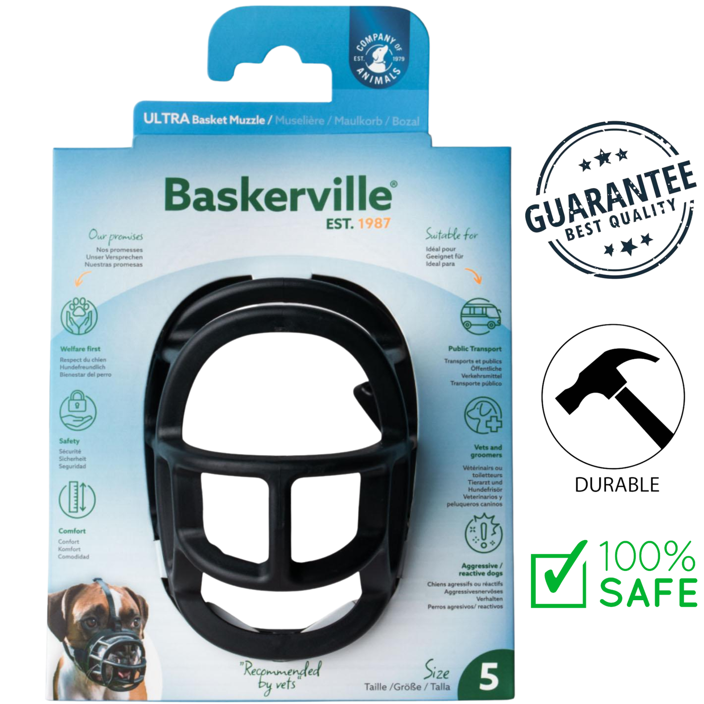 Company of Animals - Baskerville Ultra Dog Muzzle — view 5