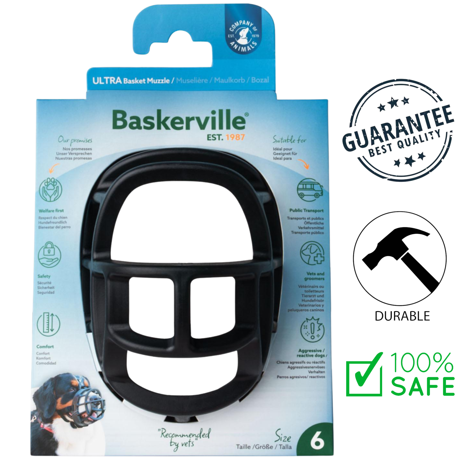 Company of Animals - Baskerville Ultra Dog Muzzle — view 6
