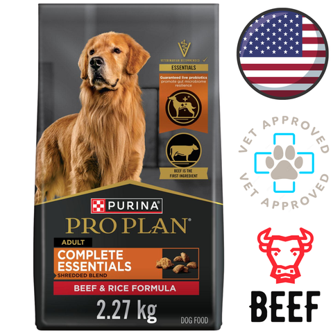 Purina - Pro Plan Complete Essentials Shredded Blend Beef & Rice Dry Dog Food