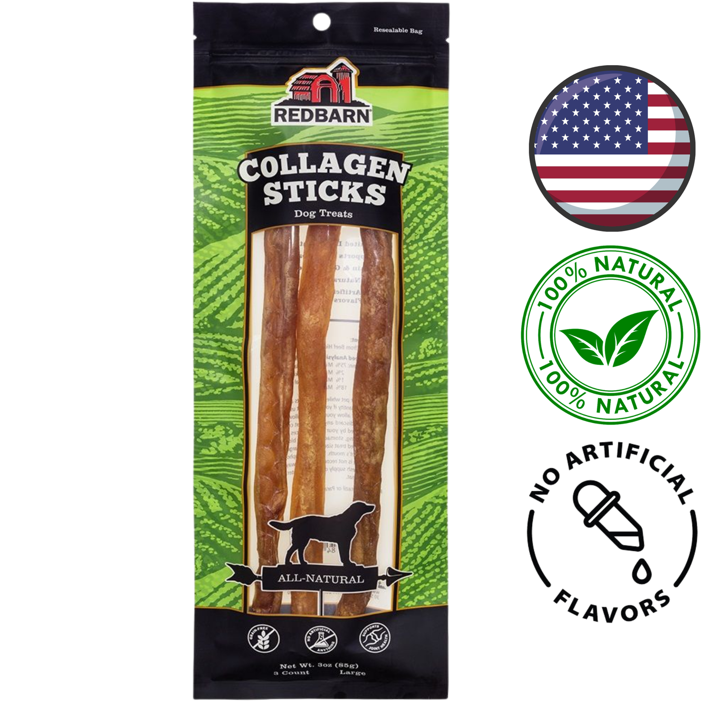 RedBarn - Bag Of Collagen Sticks Dog Treats