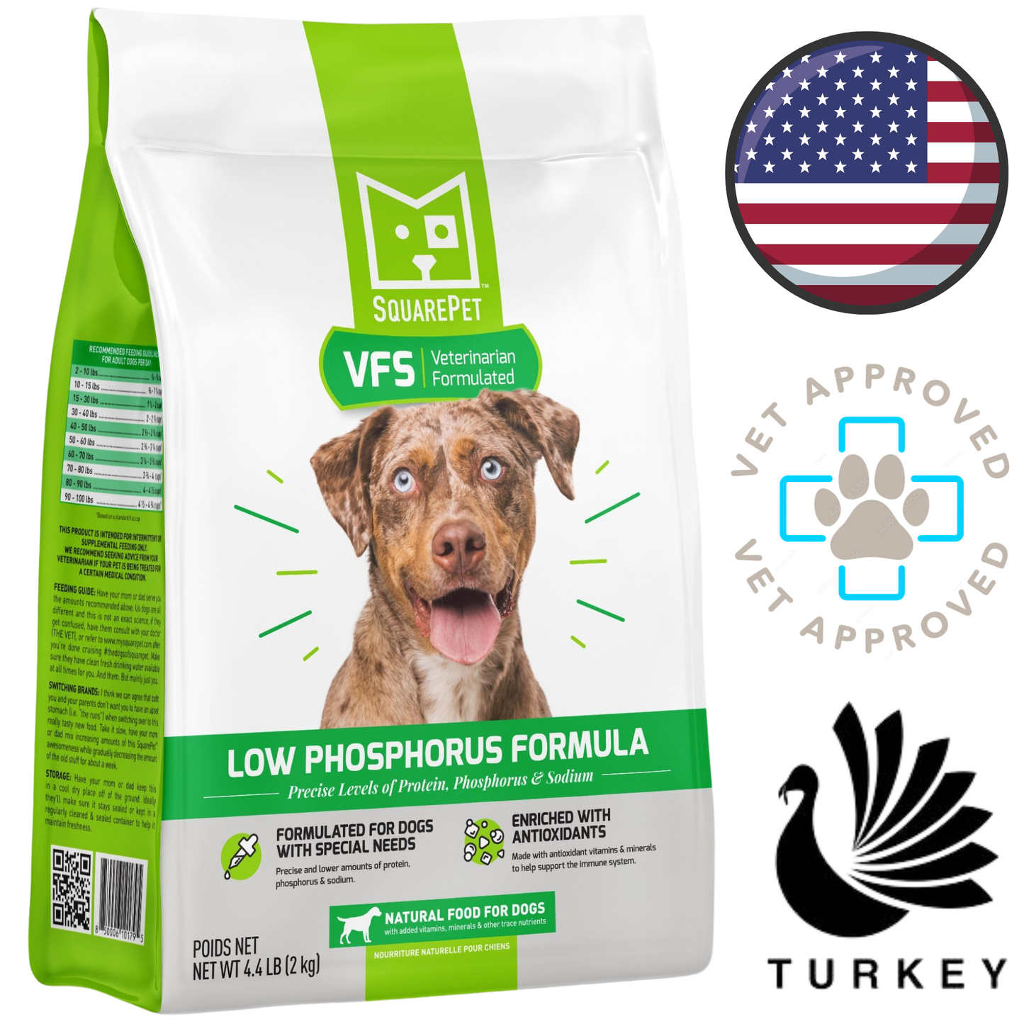 SquarePet - Low Phosphorus Dry Dog Food