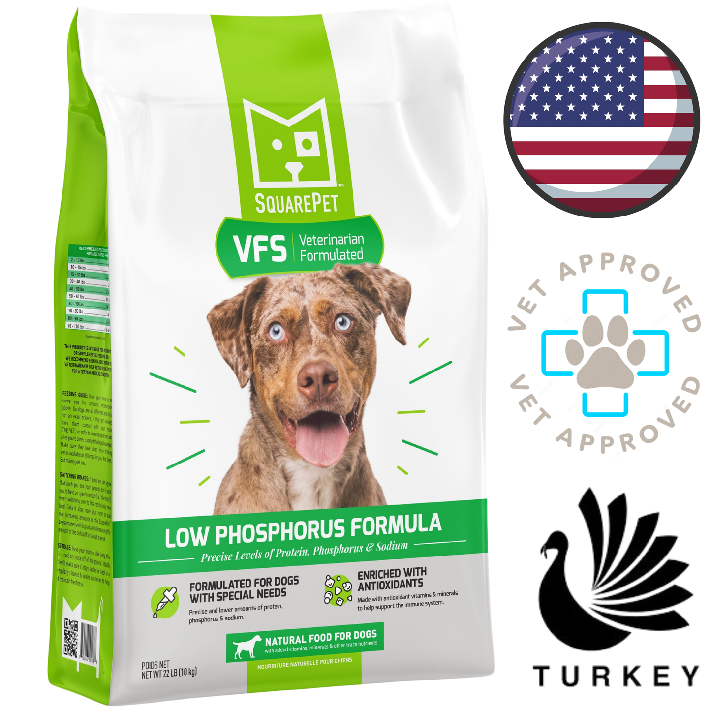 SquarePet - Low Phosphorus Dry Dog Food