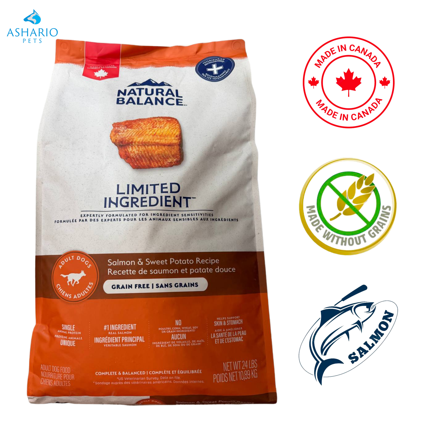 Natural Balance - Limited Ingredient Diet Salmon & Sweet Potato Dry Dog Food