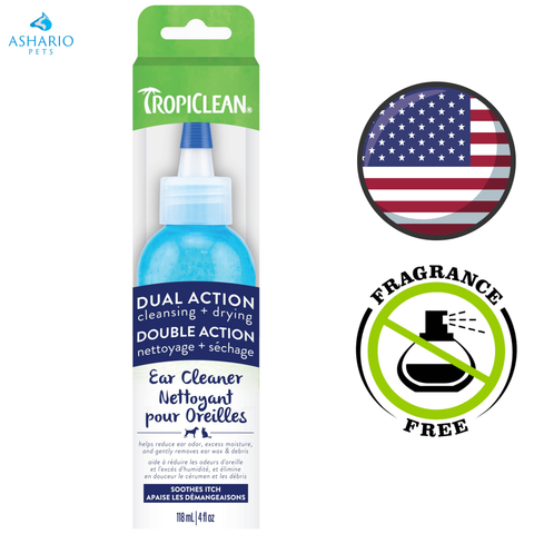 TropiClean - Dual Action Ear Cleaner For Pets