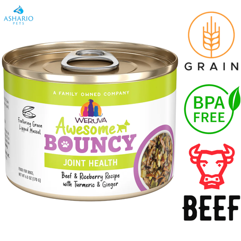 Weruva - Awesome Bouncy Joint Health Beef & Riceberry Canned Dog Food