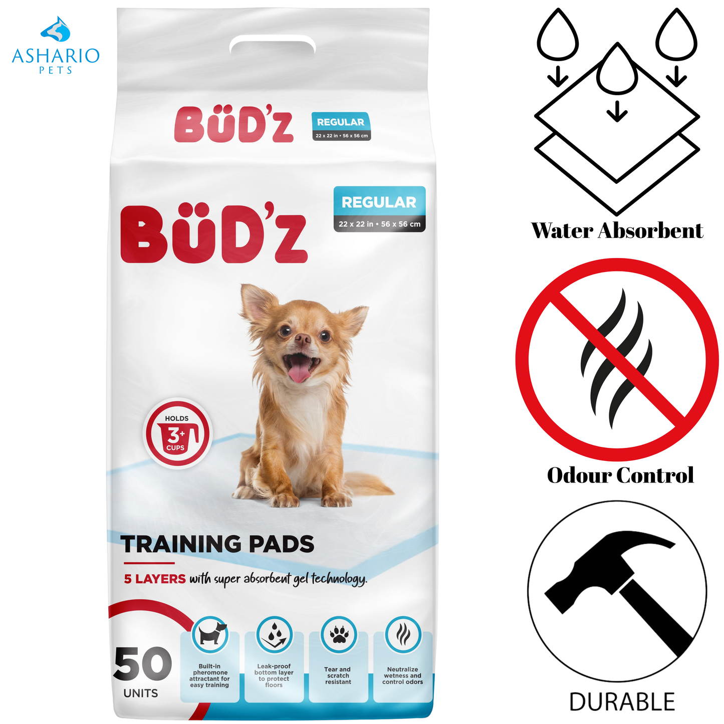 BuD'z - Disposable Regular Training Puppy Pads