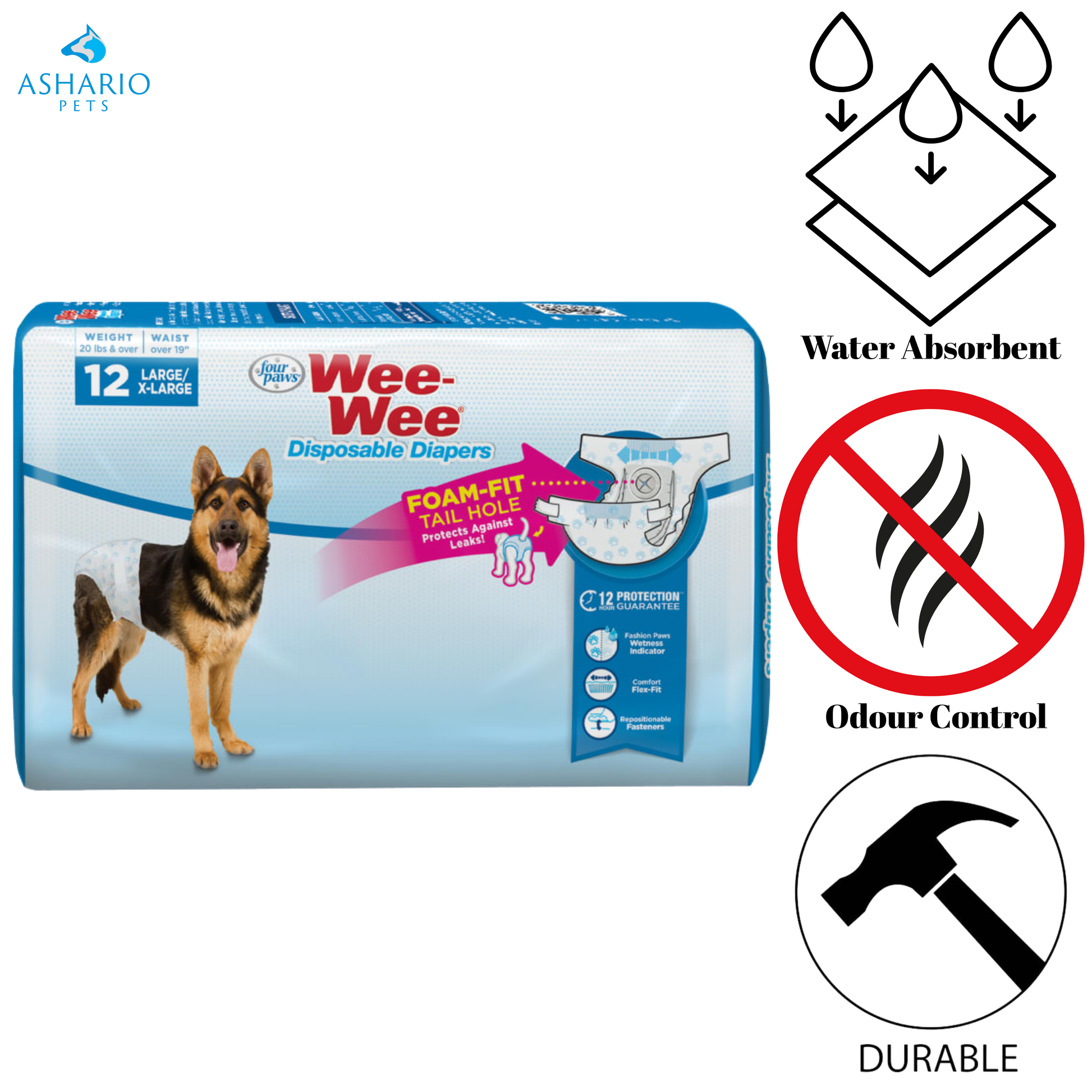 Four Paws - Wee-Wee Disposable Diapers — view 3