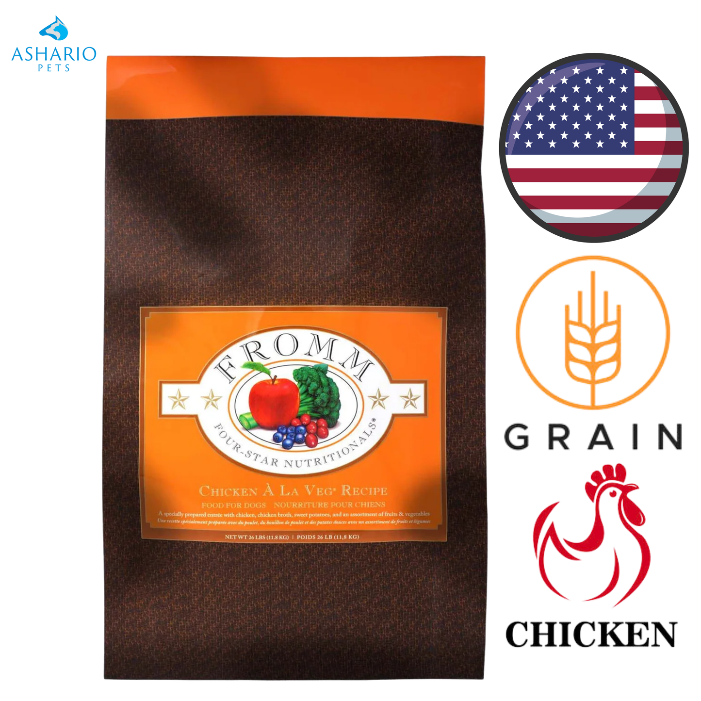 Fromm - Four Star Nutritionals Chicken A La Veg Dry Dog Food