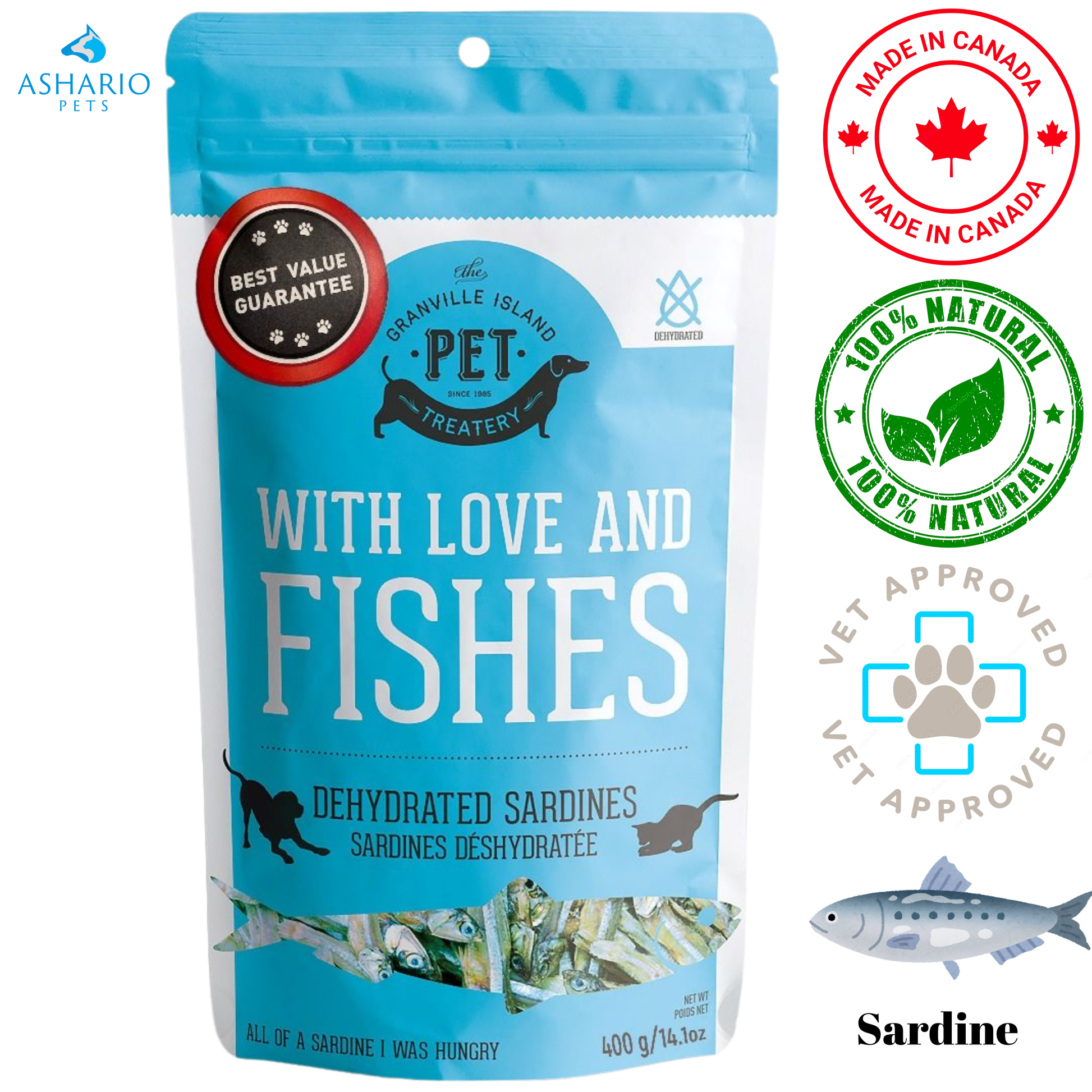 Granville Island Pet Treatery - With Love And Fishes Dehydrated Dog Treats — view 4
