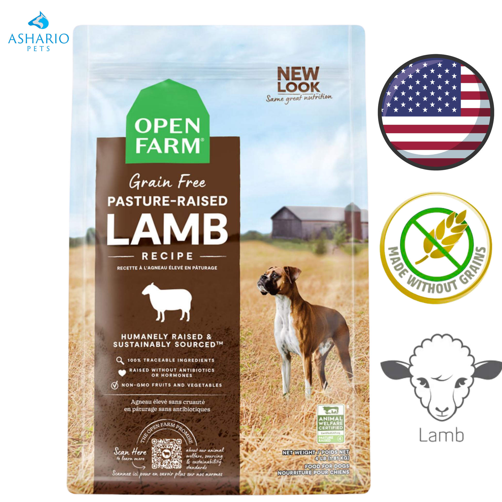 Open Farm - Grain Free Pasture-Raised Lamb Dry Dog Food — main