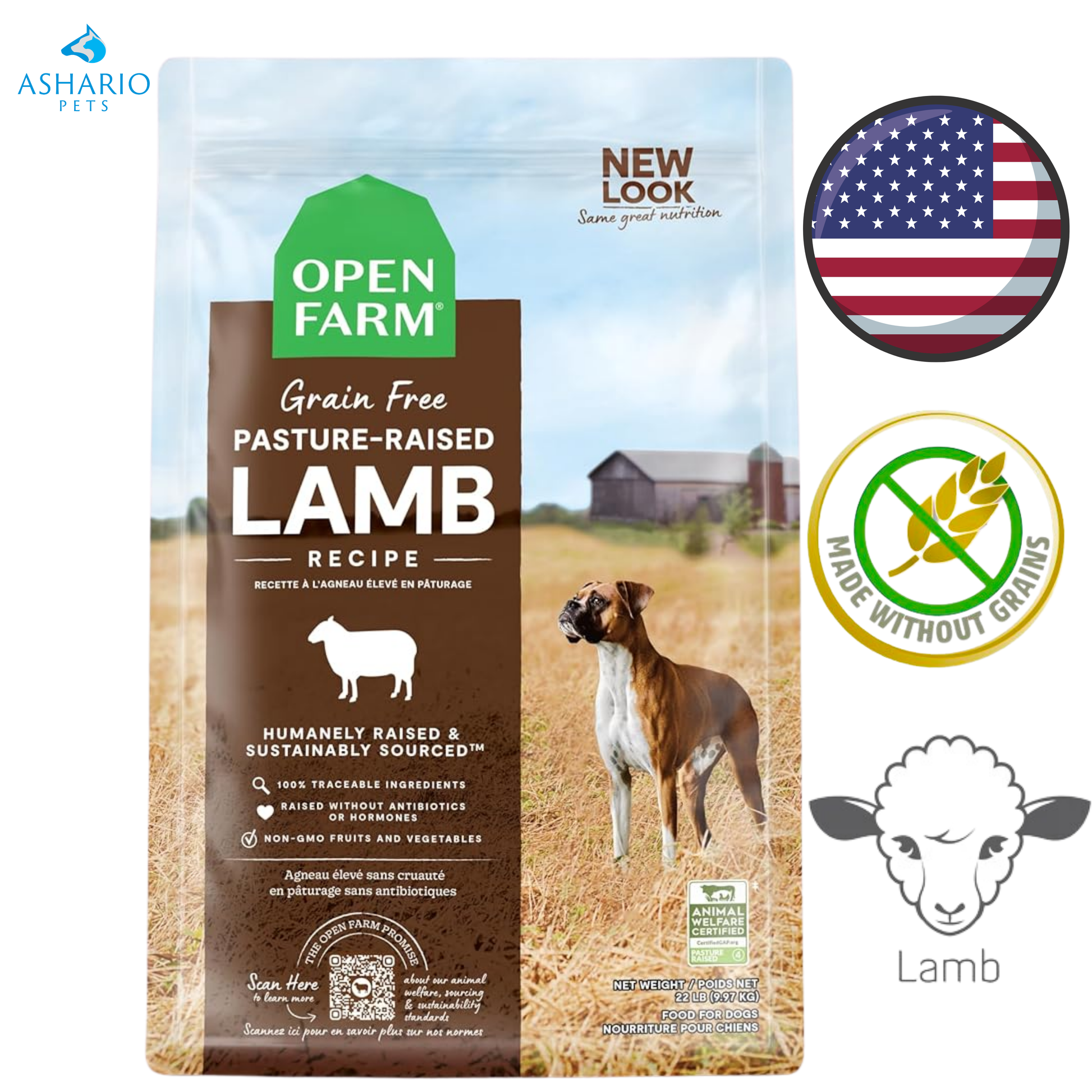 Open Farm - Grain Free Pasture-Raised Lamb Dry Dog Food — view 2