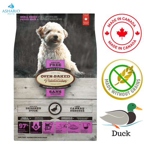 Oven-Baked Tradition - Croquettes pour chiens de petite race, toutes étapes de la vie, au canard - 5 lb