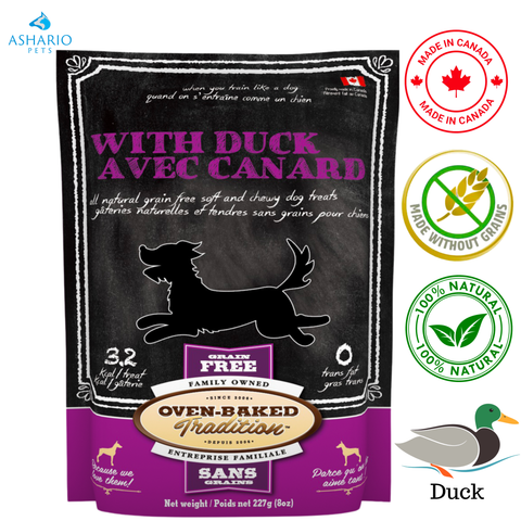 Tradition au four – Friandises moelleuses et moelleuses au canard pour chiens – 8 oz
