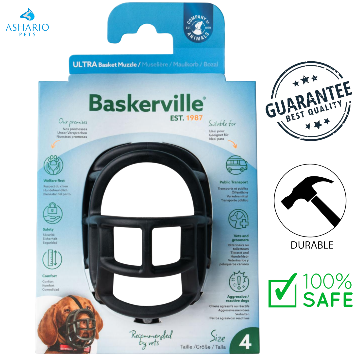 Company of Animals - Baskerville Ultra Dog Muzzle