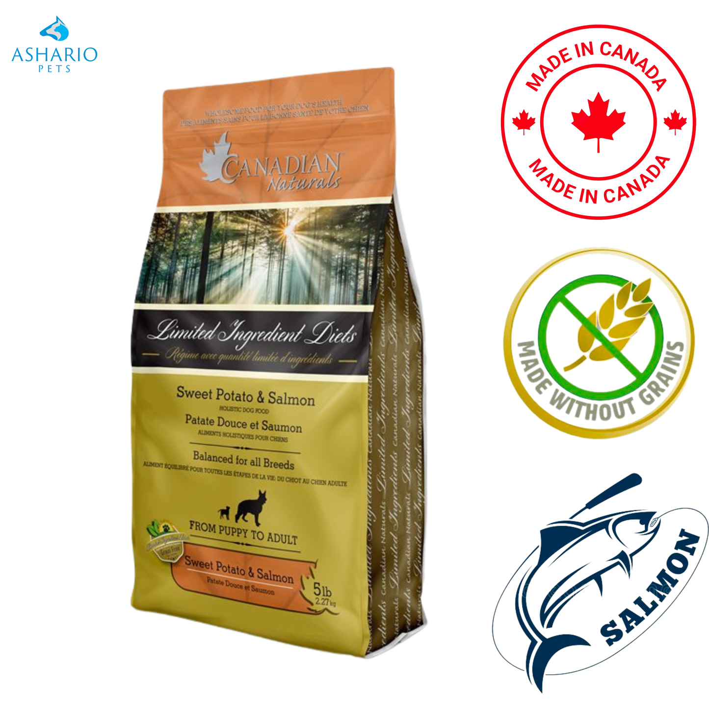 Canadian Naturals - Limited Ingredient Diet Salmon & Sweet Potato Dry Dog Food