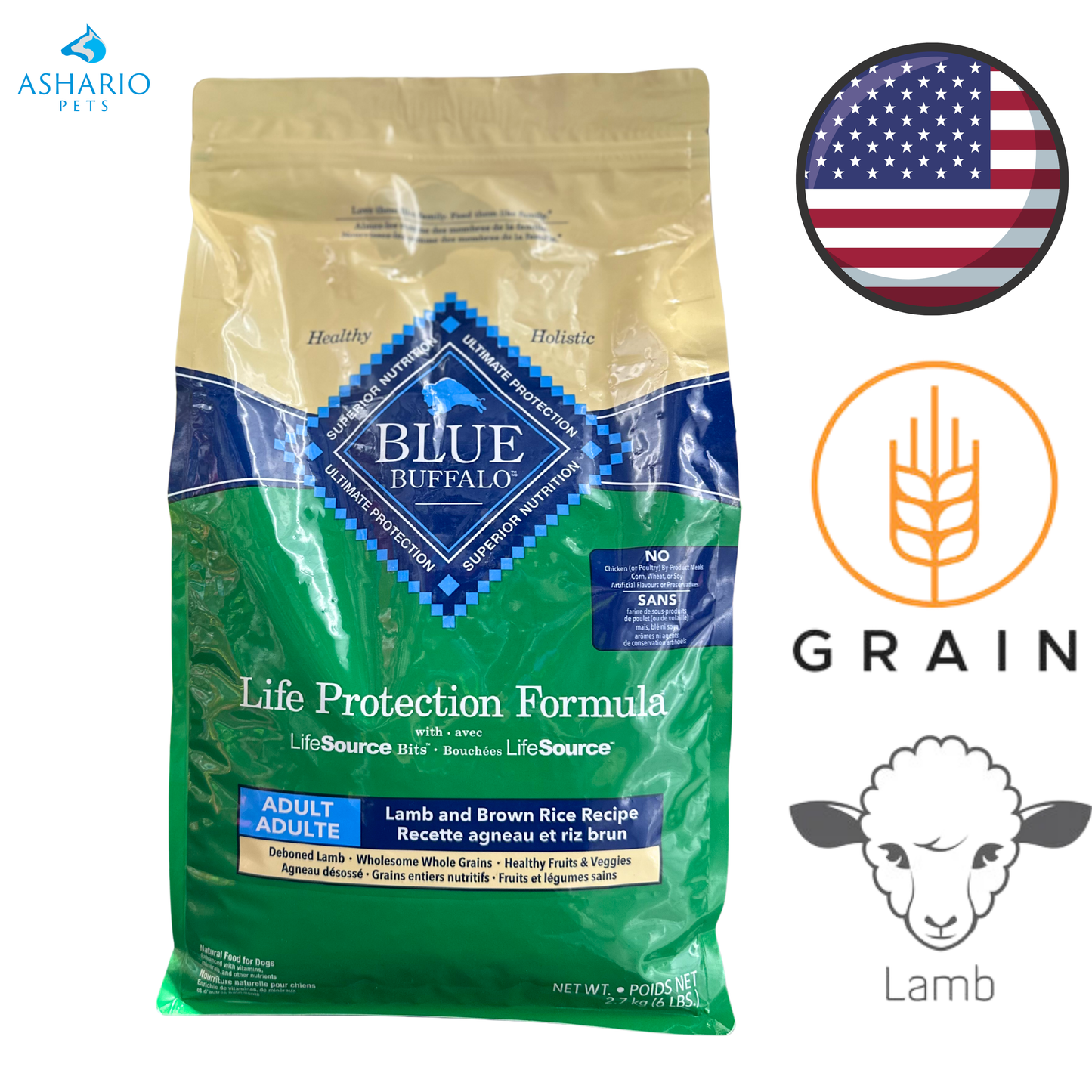 Blue Buffalo - Life Protection Lamb Adult Dry Dog Food