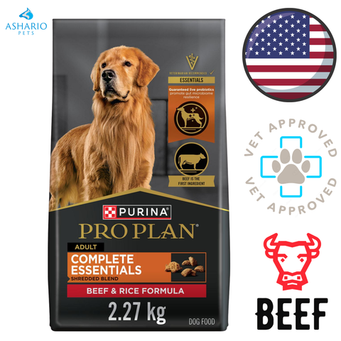Purina - Pro Plan Complete Essentials Shredded Blend Beef & Rice Dry Dog Food — main