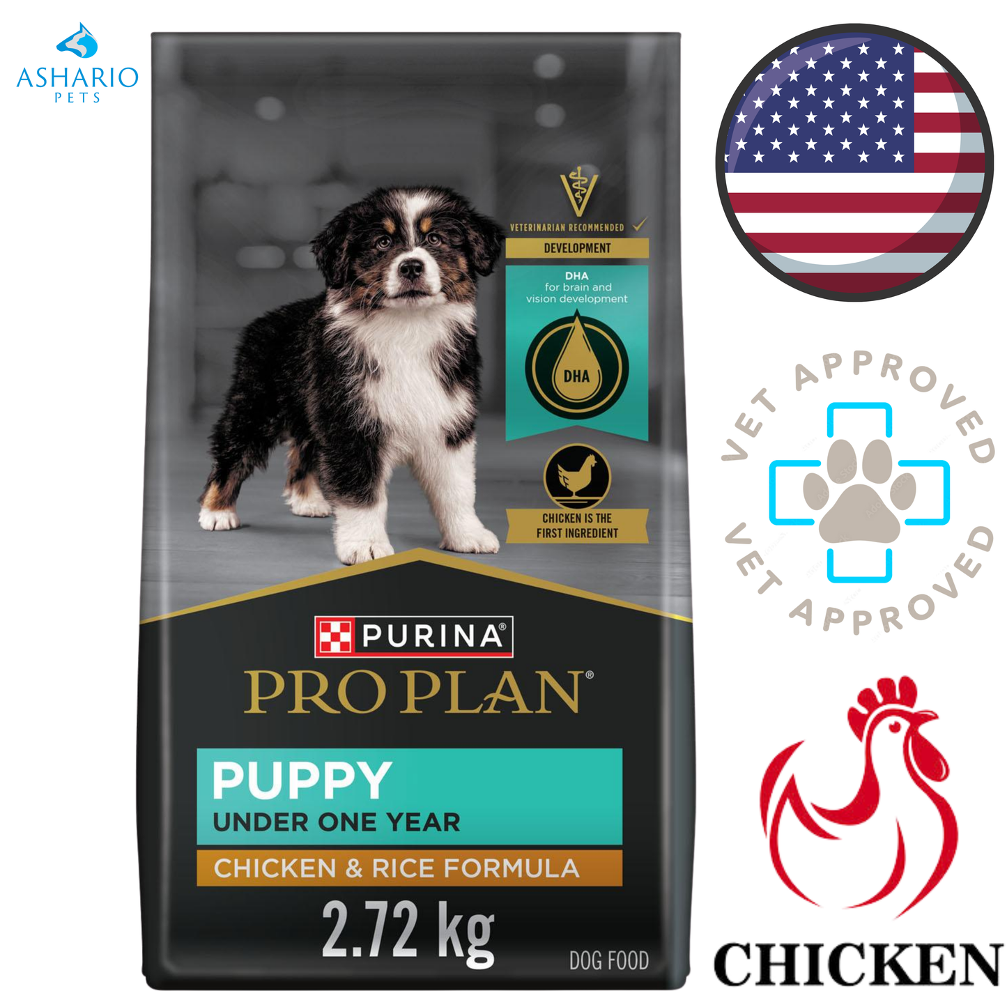 Purina - Pro Plan Puppy Under One Year Development Chicken & Rice Dry Dog Food