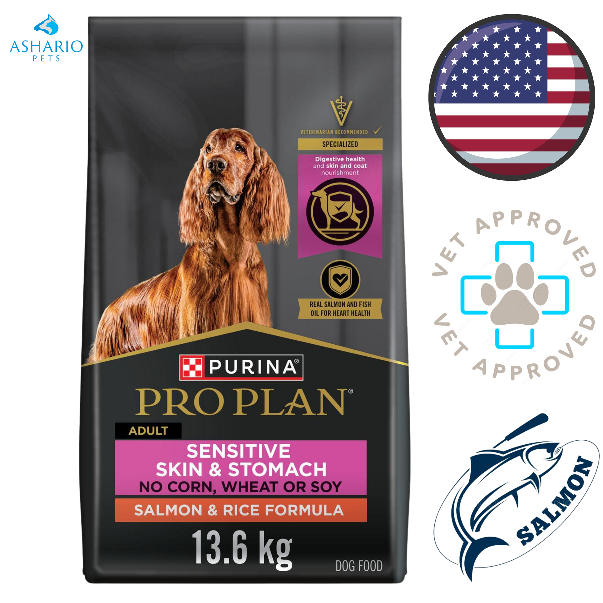 Purina - Pro Plan Specialized Sensitive Skin & Stomach Salmon & Rice Dry Dog Food — main