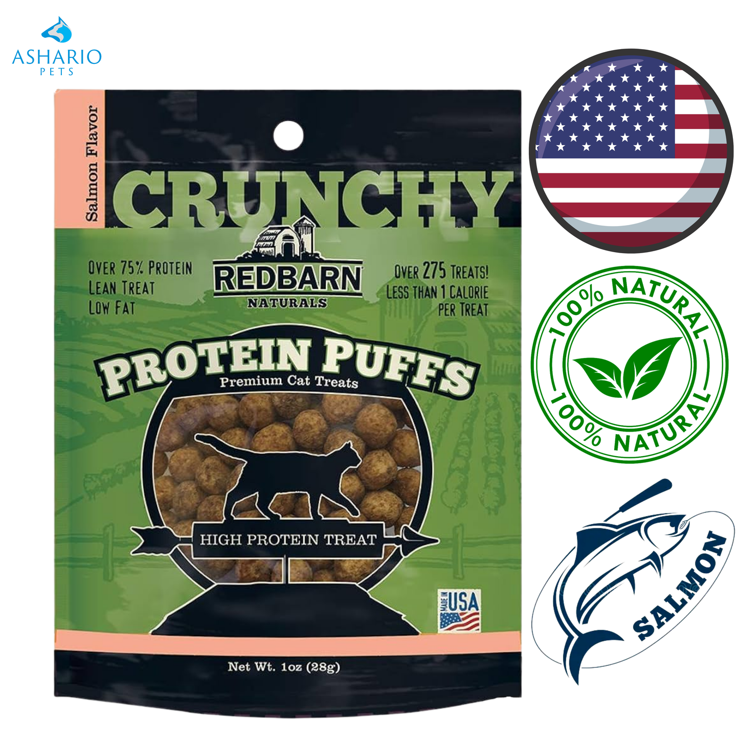 RedBarn - Protein Puffs Cat Treats — view 2