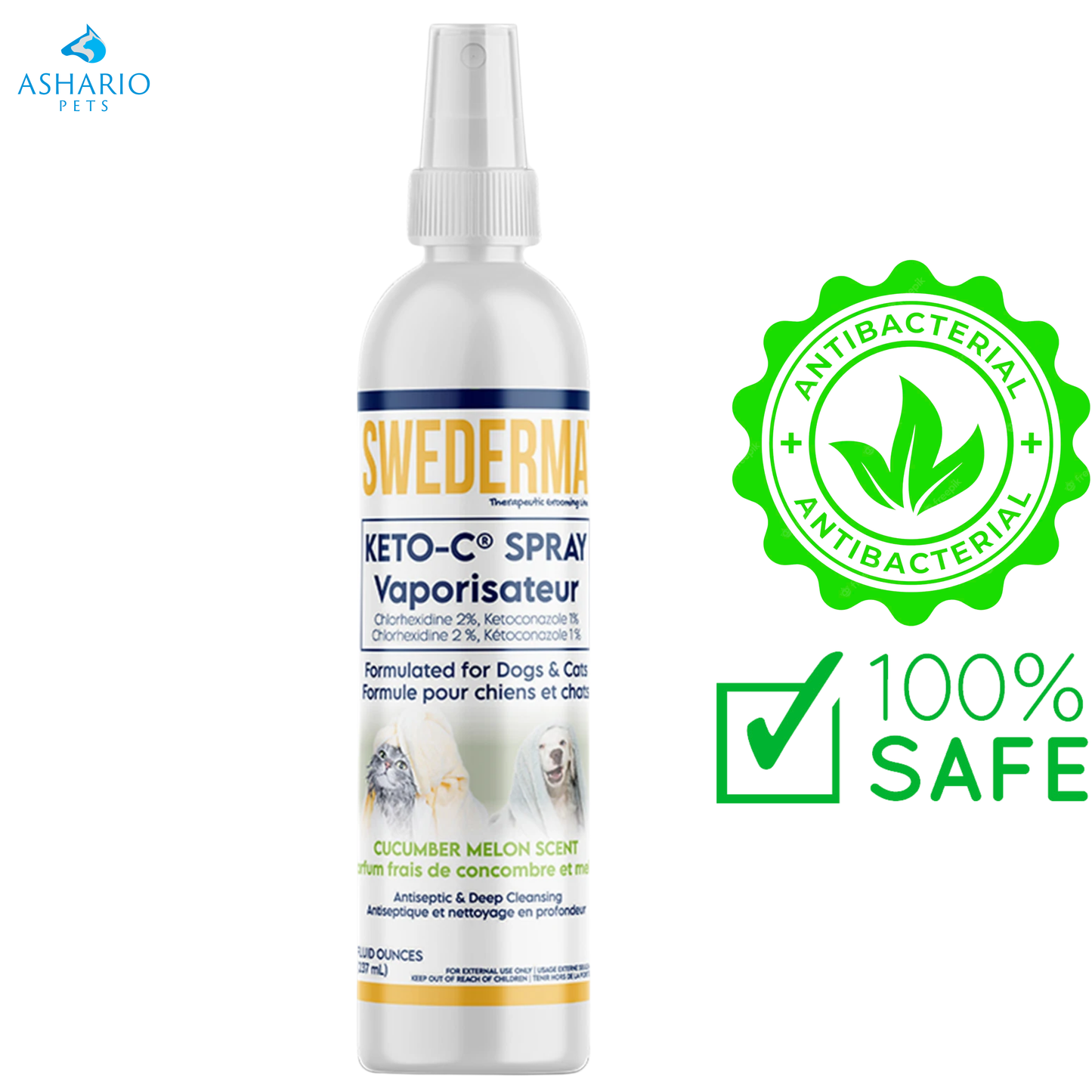 SWEDERMA - Spray thérapeutique KETO-C - 237 mL