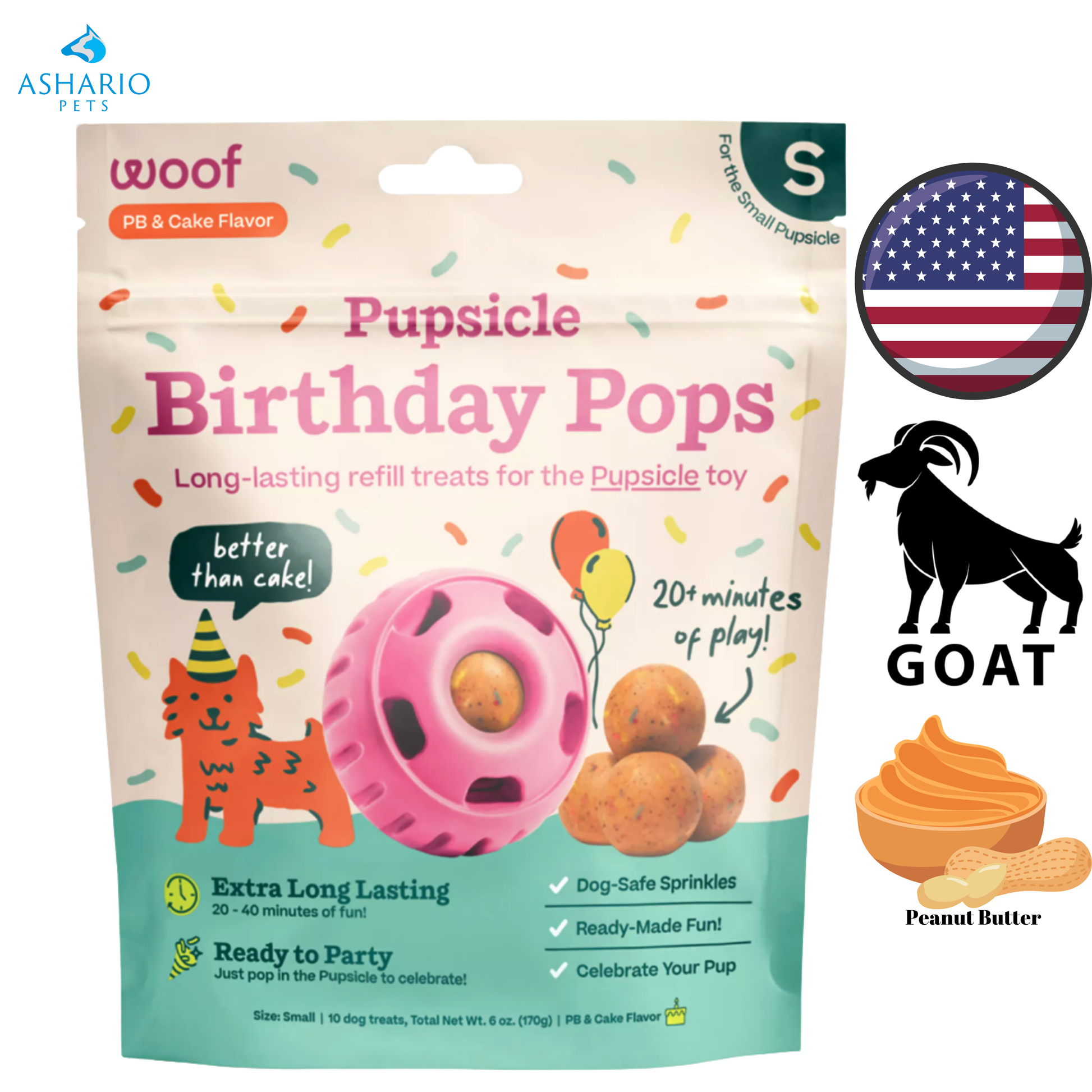 Woof - Pupsicle Birthday Pops Dog Treats — main