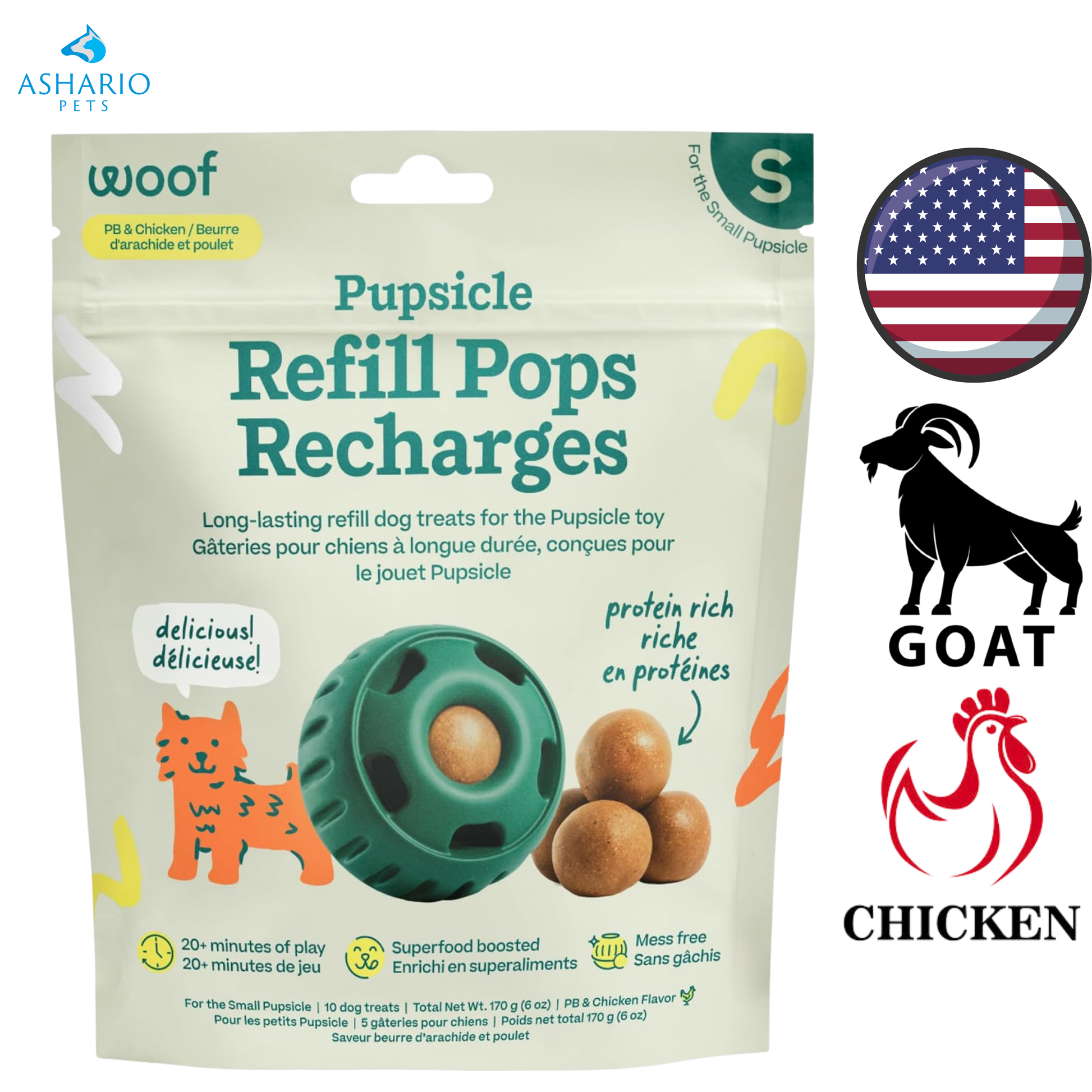 Woof - Pupsicle Chicken Pops Dog Treats — main
