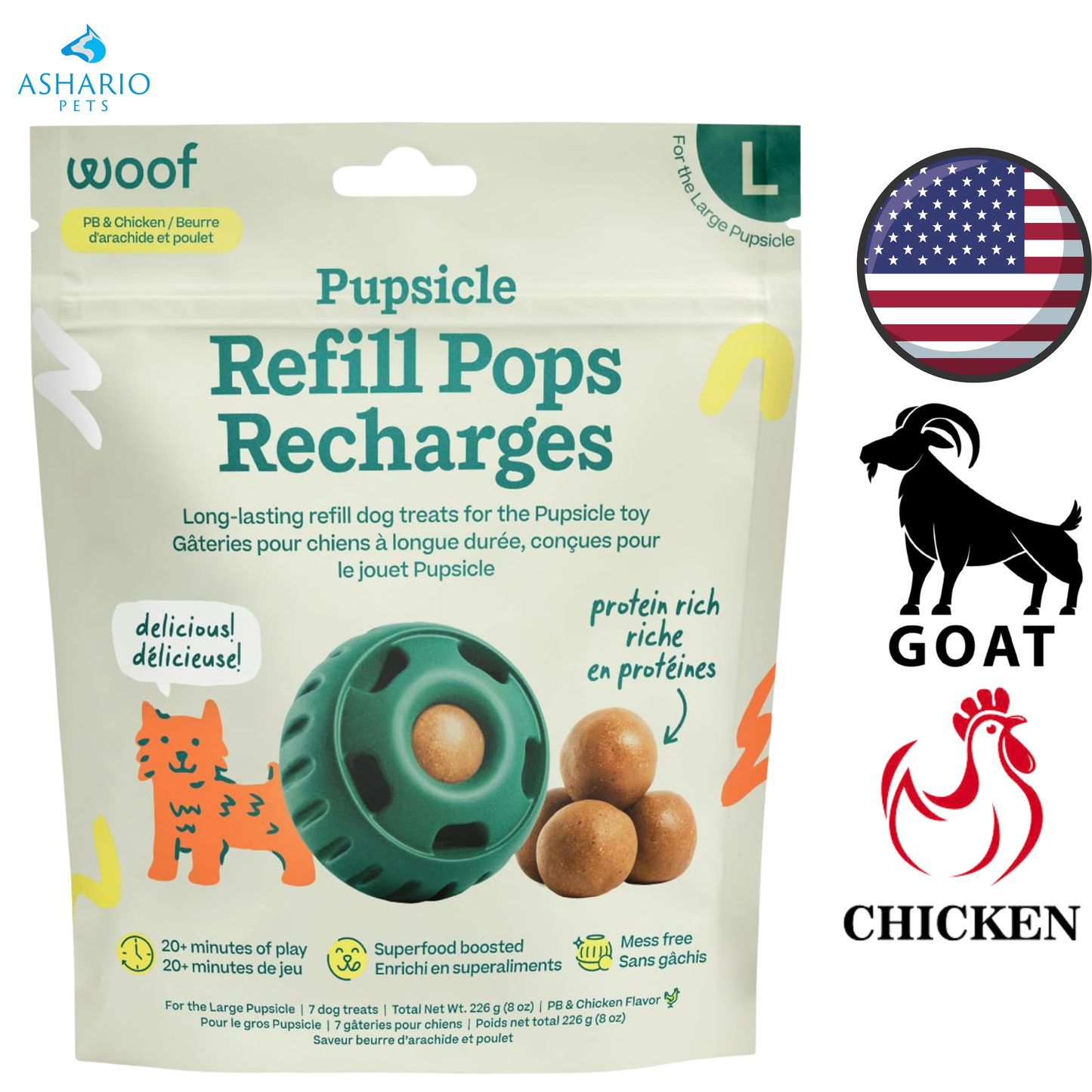 Woof - Pupsicle Chicken Pops Dog Treats — view 2