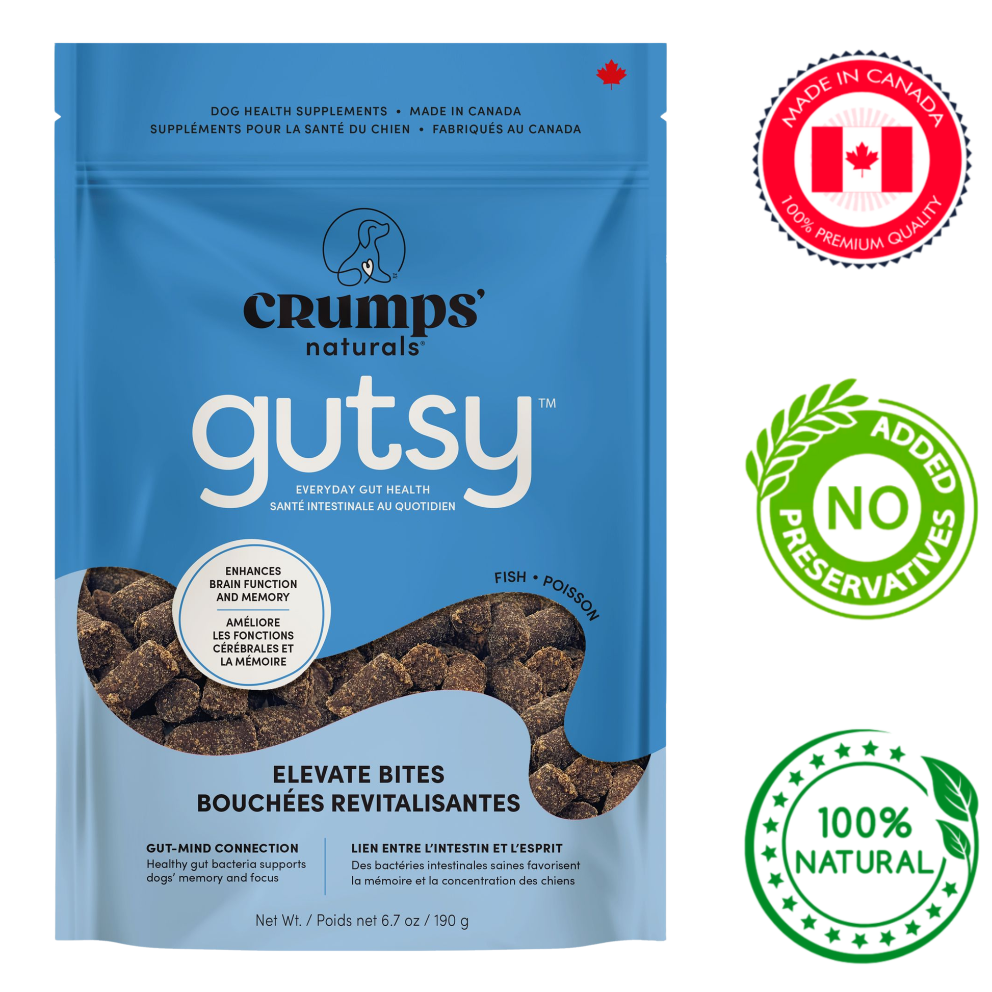 Crump's Natural - Gutsy Elevate Bites Dog Treats — main