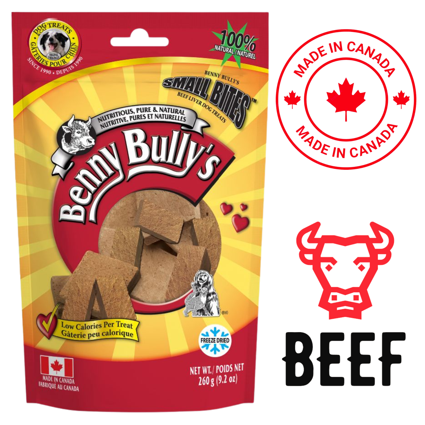 Benny Bully's - Liver Chops Small Bites Dog Treats — main