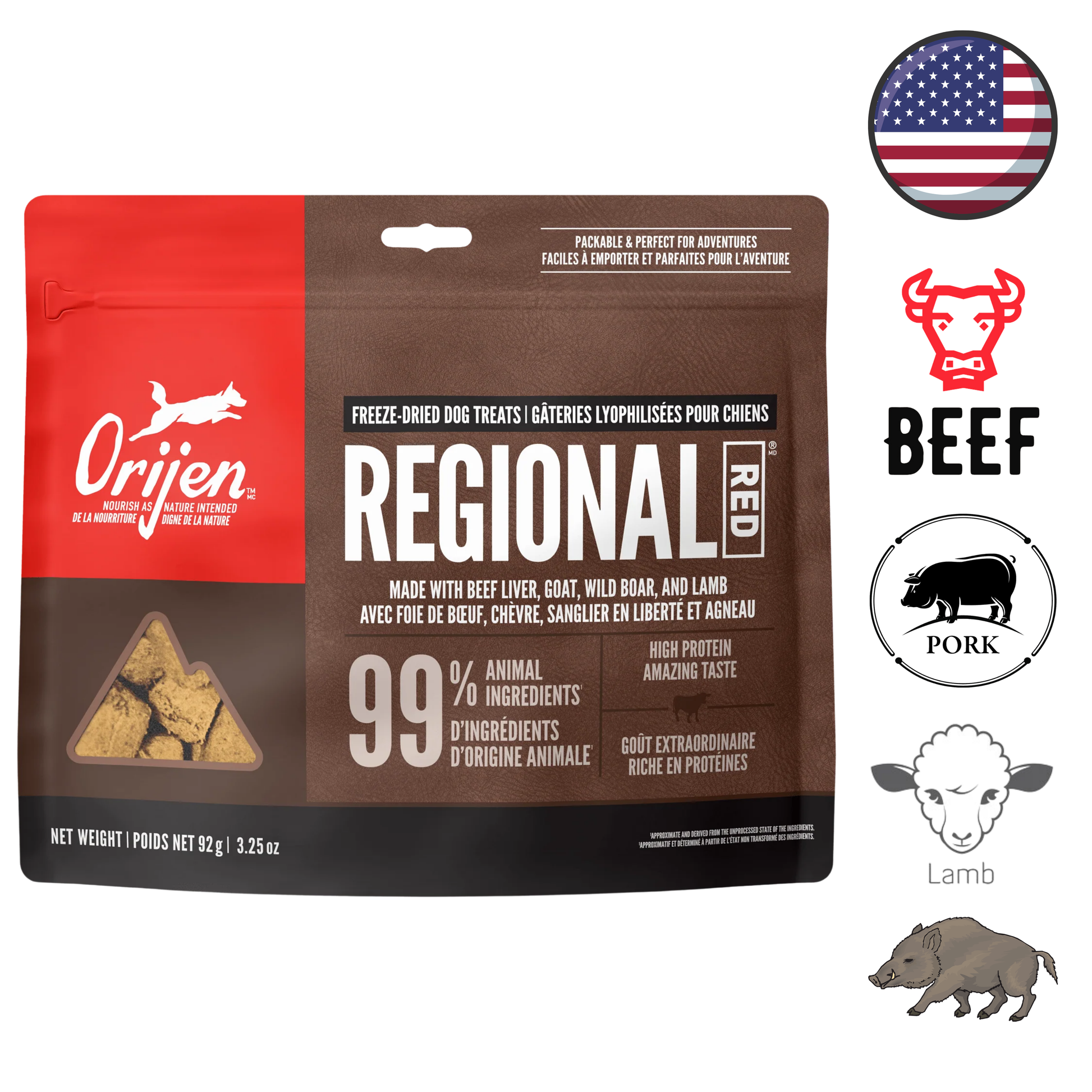 Orijen - Regional Red Freeze Dried Dog Treats — main