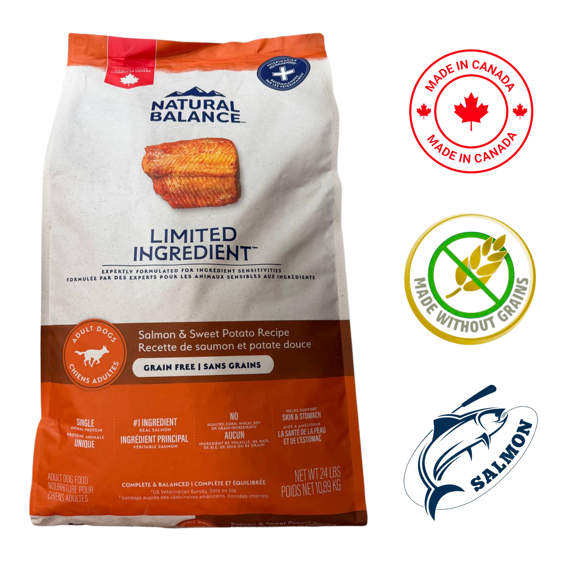 Natural Balance - Limited Ingredient Diet Salmon & Sweet Potato Dry Dog Food — view 2