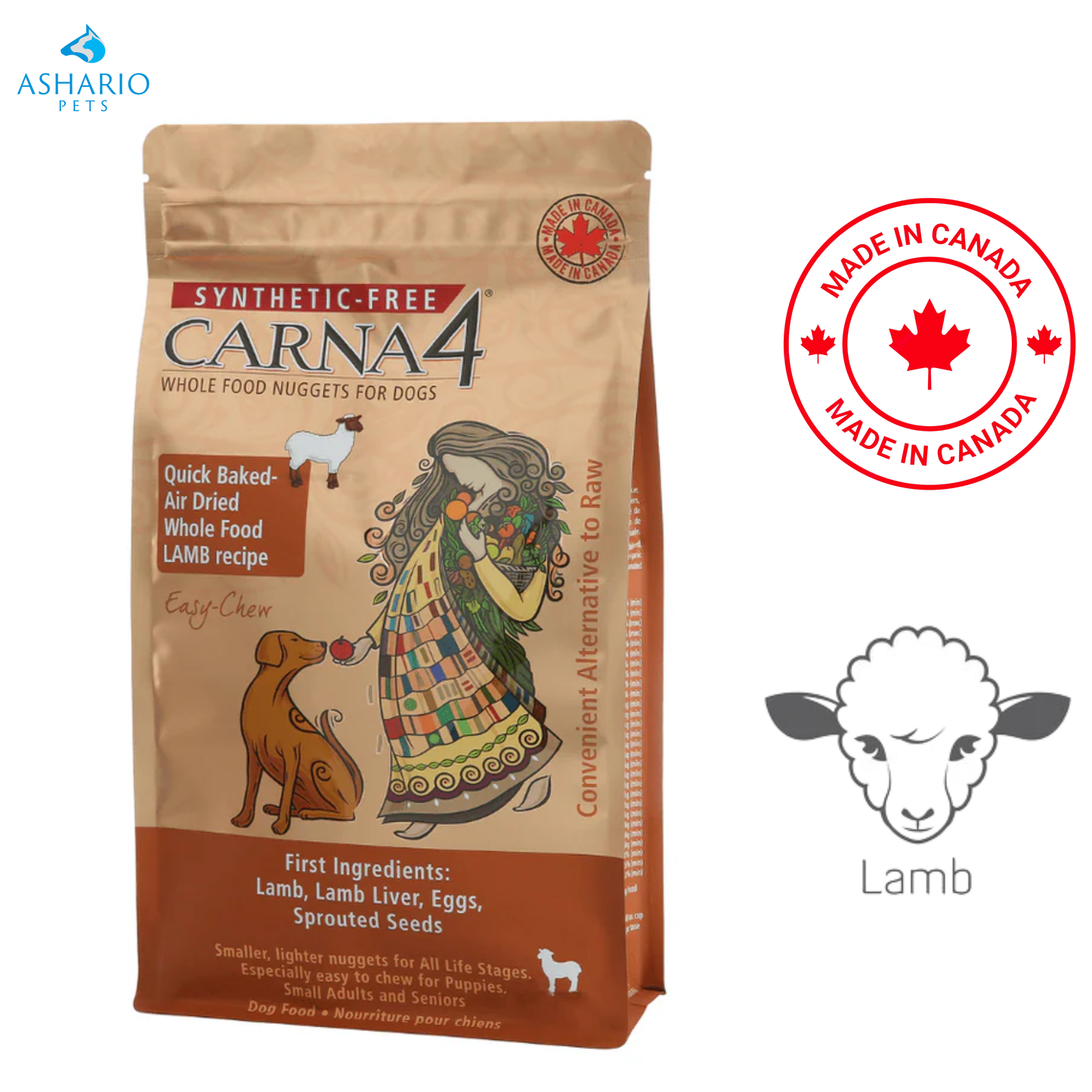 Carna4 - Easy Chew Lamb Dry Dog Food